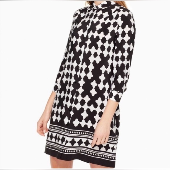 Kate Spade Dress Size S 100% Silk Womens Shirt Dress - Picture 3 of 6
